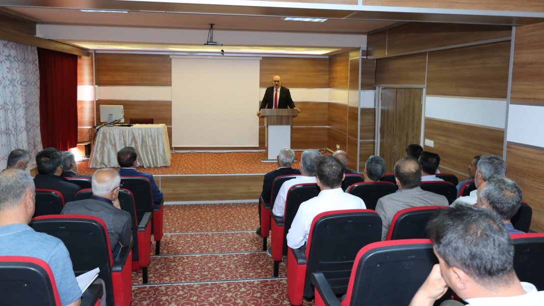 Din Öğretimi Genel Müdürümüz Sayın Mehmet Nezir Gül Adıyaman'daki İmam Hatip Okul Müdürleriyle Değerlendirme Toplantısı Yaptı