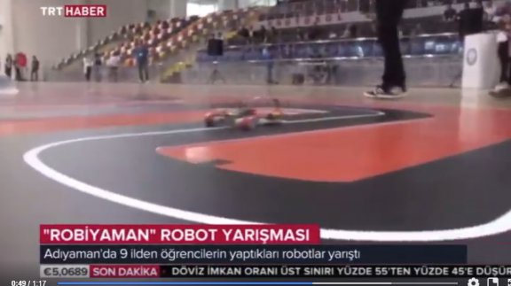 Milli Eğitim Müdürlüğümüzün Düzenlediği, GAP İlleri Robiyaman Robot Yarışması TRT HABERde