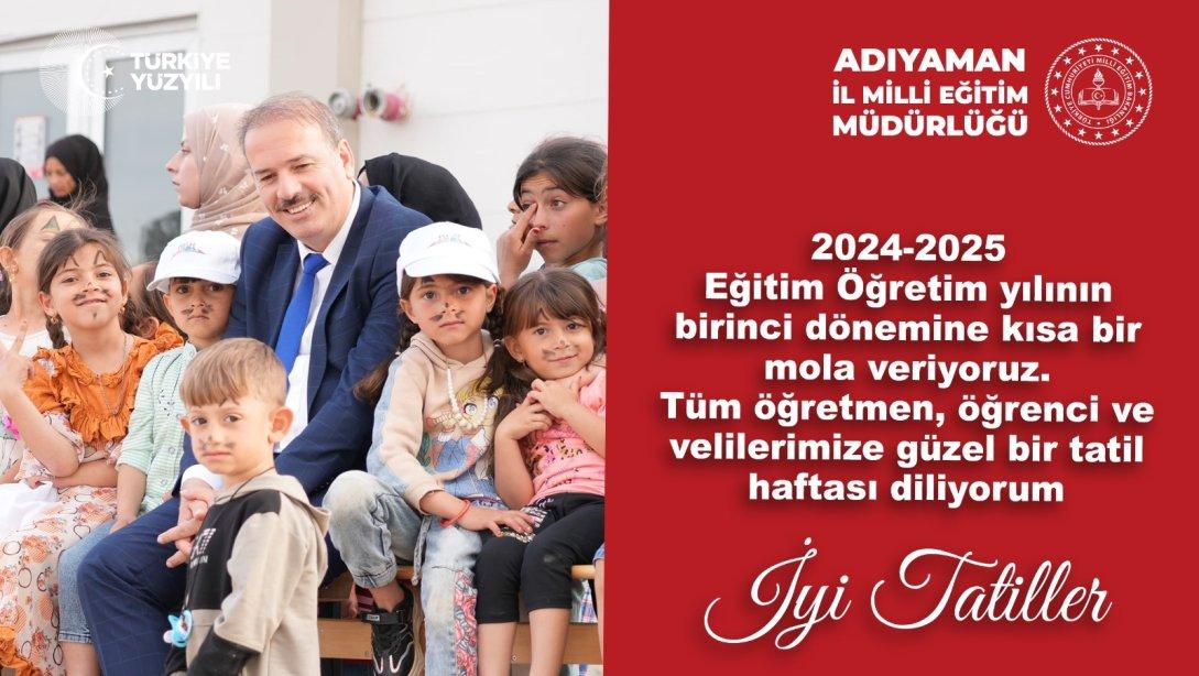 Adıyaman İl Milli Eğitim Müdürü Ali TOSUN, 