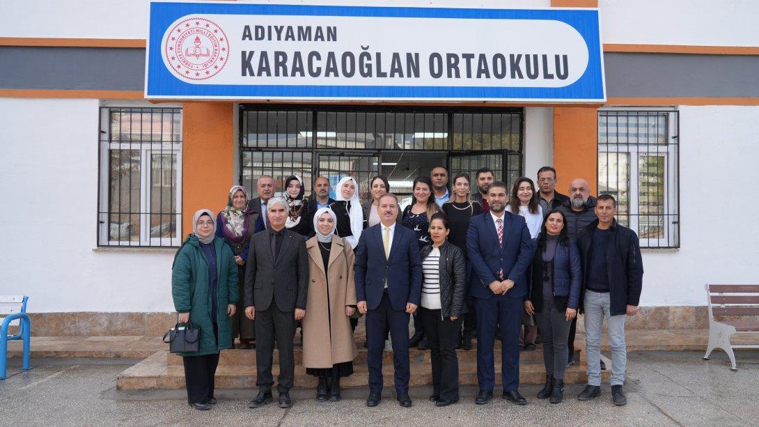 İl Milli Eğitim Müdürümüz Sayın Ali TOSUN, Ara Tatil Sonrası Eğitim Öğretim Çalışmalarını İncelemek Üzere Karacaoğlan Ortaokulu ve Sezai Karakoç İmam Hatip Ortaokulu'nu Ziyaret Etti