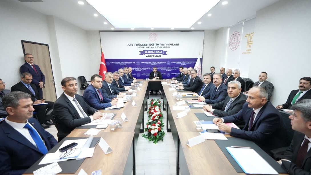 AFET BÖLGESİ EĞİTİM YATIRIMLARI DEĞERLENDİRME TOPLANTISI